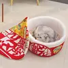 Pet Dog Cat House Kennel Super Large Instant Noodle Warm Dog Cat Nest Beds Cushion Udon Cup Noodle Pet Bed Cozy Nest 2