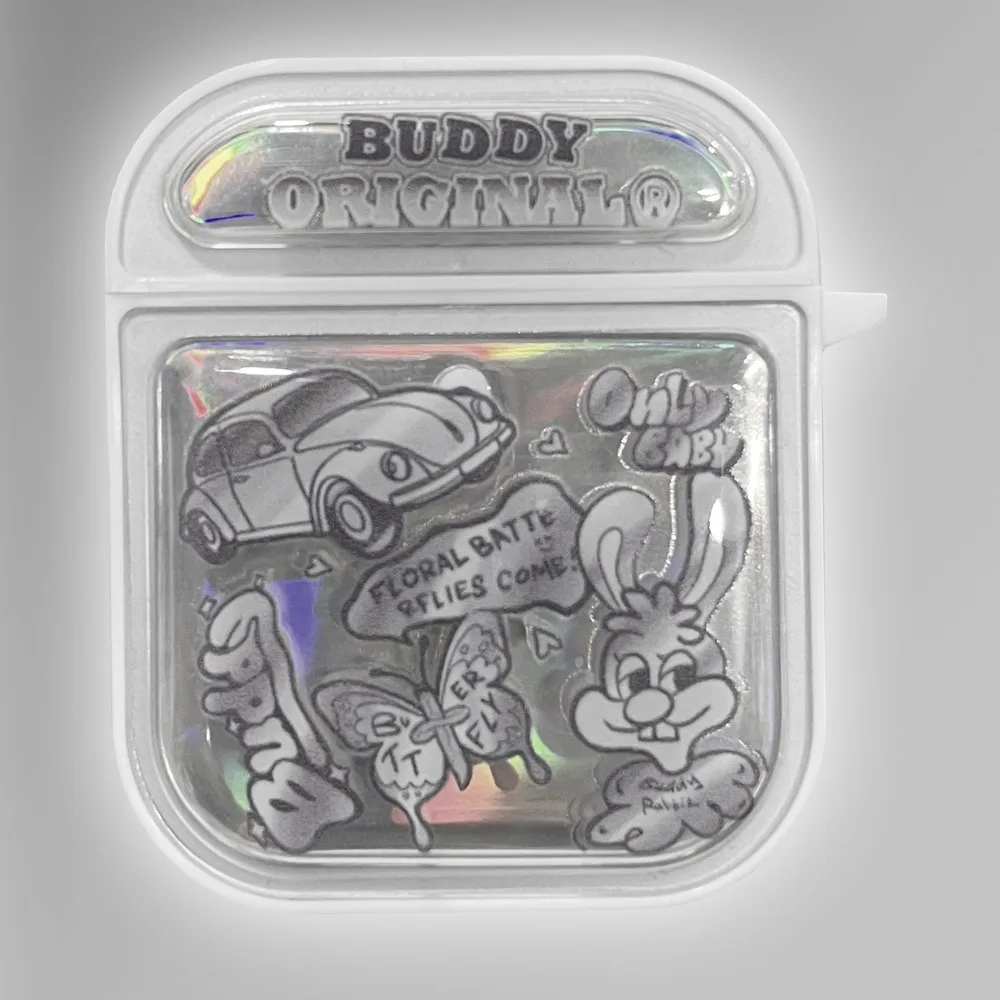 BUDDY metal sticker suitable for 3rd airpods protective Pro soft 2nd generation anti drop Bluetooth headphone case premium_voghion.com