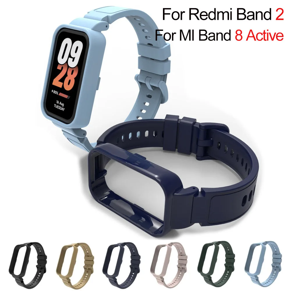 Xiaomi Band Active Strap Silicone Watchband Strap For Redmi Smart Band  Replacement Sport