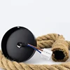 Hemp Rope Pendant Lights E27 Vintage Retro Hemp Rope Lamp Hanging Lamps Creative Loft Home Chandeliers LED Light Base AC85V-265V 3