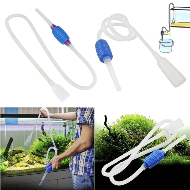 Aquarium Siphon Aquarium Siphon Staubsauger pumpe Acuario Zubehör  halbautomati scher Wasser wechsel wechsler Kies Wasserfilter - AliExpress