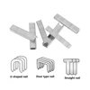 1000Pcs U/ Door /T Shaped Nail Shaped Stapler For Wood Furniture Household Use Electric Nail Gun Stapler Gun Nail Shooter Nails 2