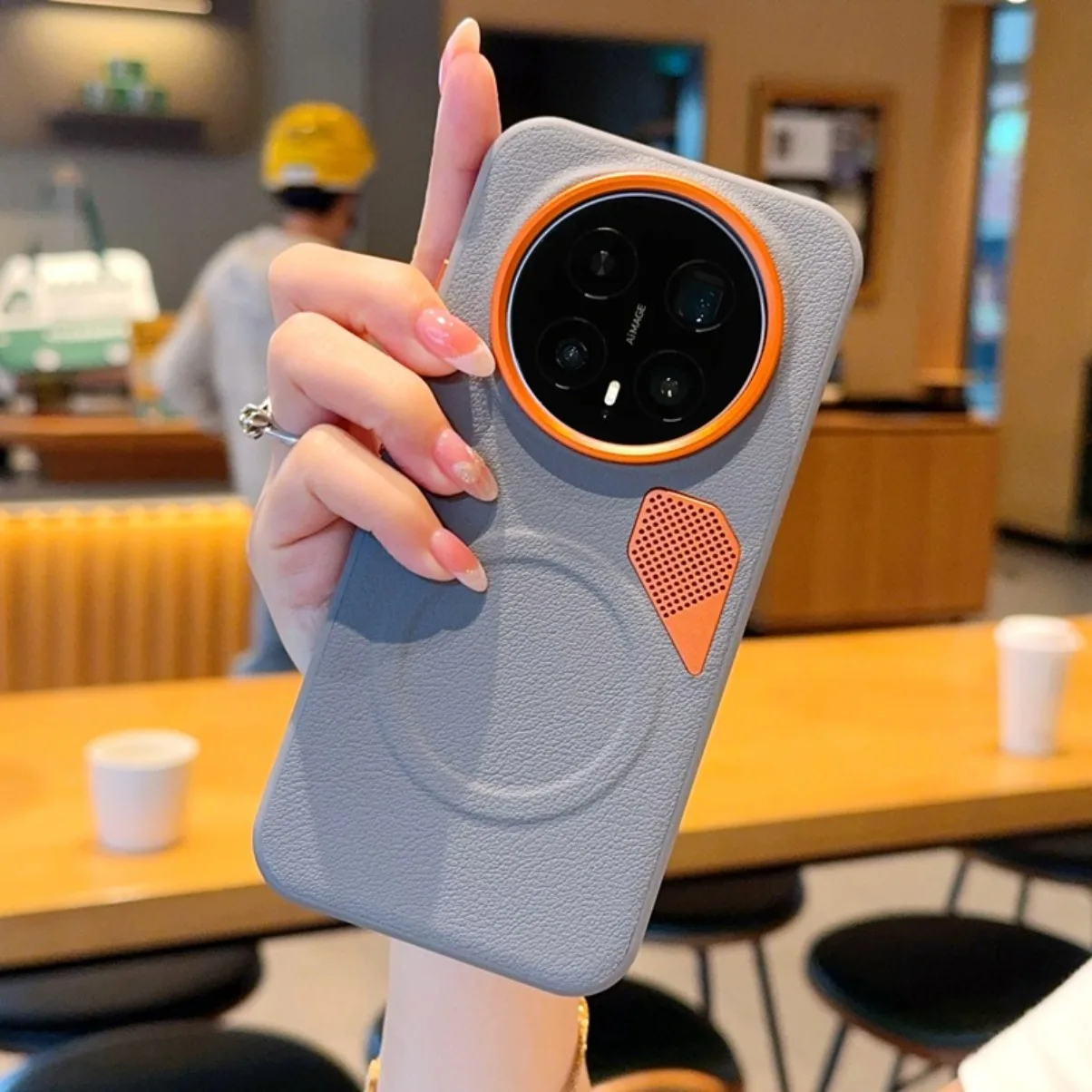 Premium PU Leather Heat Dissipation Magnetic Phone Case
