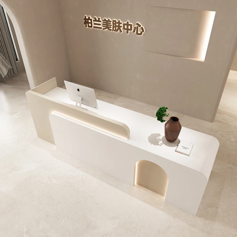 Lectern Store Reception Desk Stand Restaurant Podium Office Reception Desk Supermarket Beauty Salon Mostrador Luxury Furniture