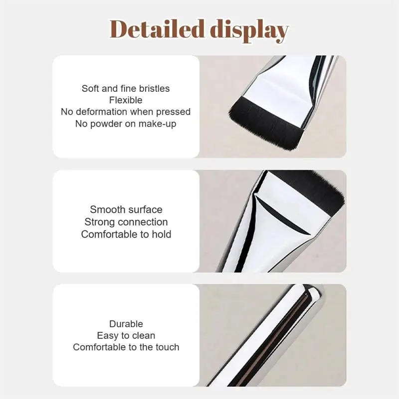 Ultra Thin Facial Contour Makeup Brush for Flawless Foundation