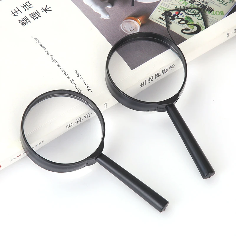 5 Times Magnifying Glass for Children Students Portable Reading for The Elderly Handheld High-Definition Magnifying Glass