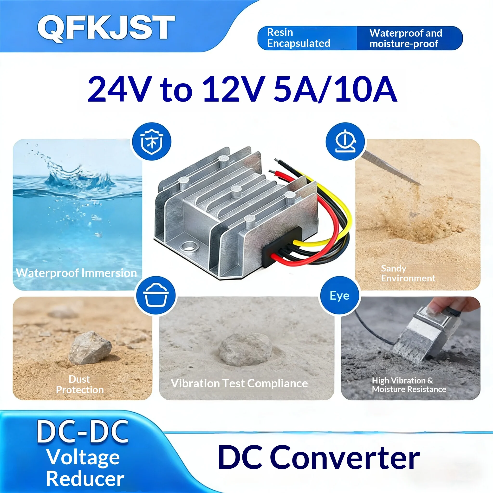 DC-DC 차량 탑재형 24V5V 컨버터 DC 전원 모듈 전압 감소 모듈