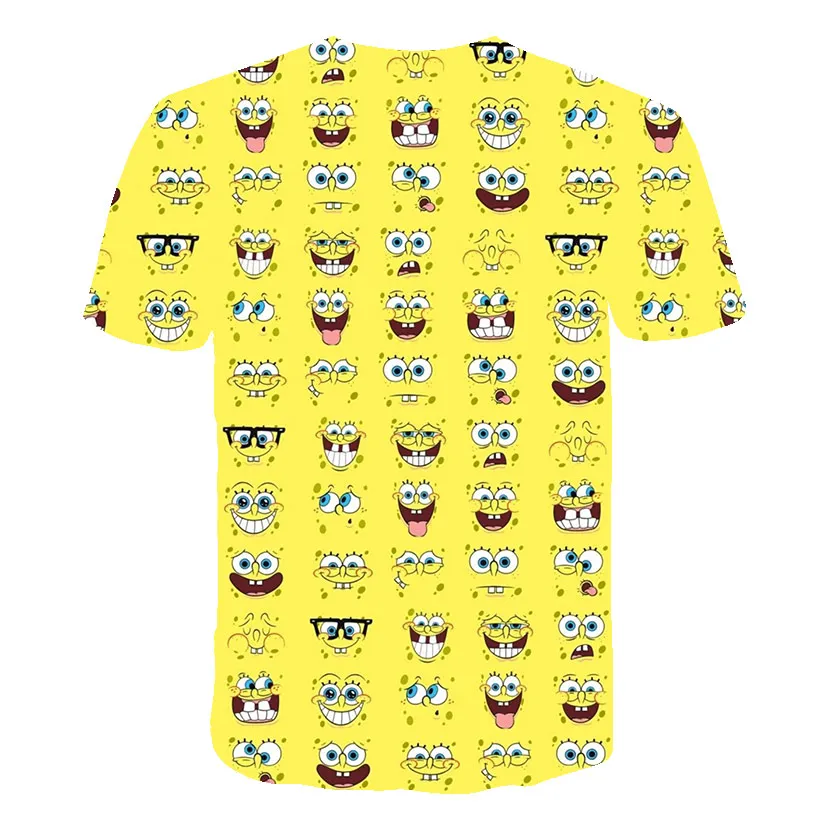 baby pink cotton t shirt Children's T-shirts baby clothes Kid boys girls SpongeBobs casual tops, Japanese anime cartoon games casual hip-hop style t shirt toddler girl	