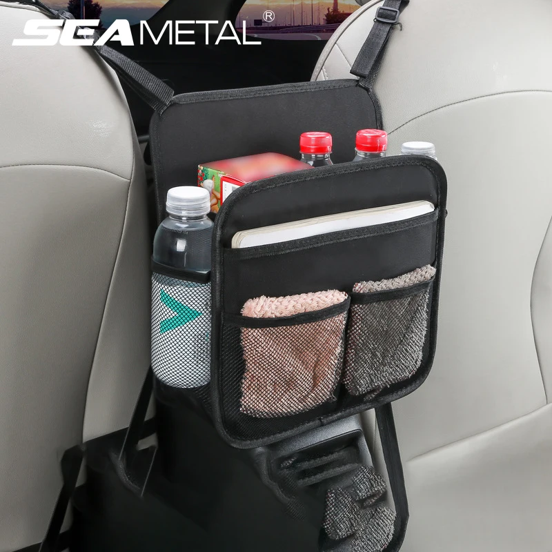 XINKER 2-Layer Universal Car Seat Storage Mesh Organizer，Seat Back Net Bag，Barrier of Backseat Pet Kids,Items Holder Driver Storage Netting Pouch. 