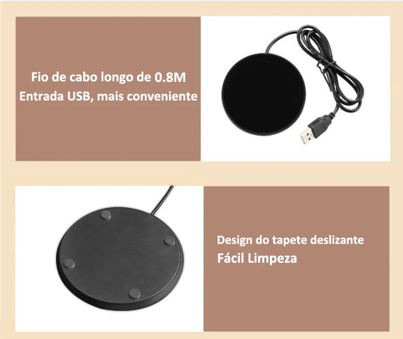 da caneca, USB Heating Pad, elétrico, leite,