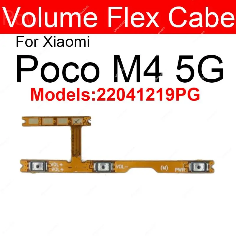 Power Volume Side Button Flex Cable Ribbon Replacement Parts