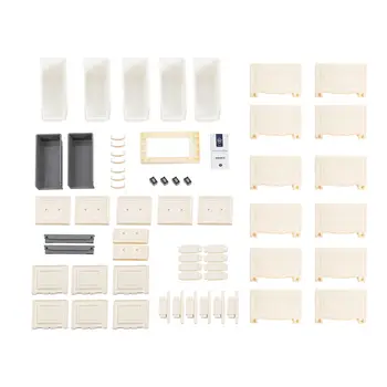 Nightstand Wood Lingerie Chest with Drawers Multifunctional Storage Locker Multi-Layer Living Room Cabinet w/ 7 Drawers 6