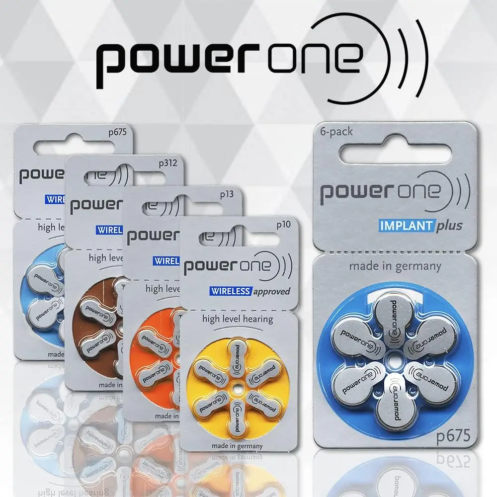 Description Picture 3 of item（60PCS） PowerOne Hearing Aid Batteries P312 P13 P10 P675 pr48 Zinc Air Cell Buton Battery for BTE ITE Hearing Aids Amplifiers