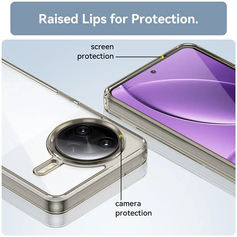 Premium Protective Phone Case - TPU Border & Acrylic Backplane Bumper