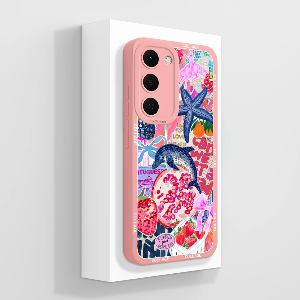 Funny Cat Cartoon High-Quality Shockproof Phone Case with Bumper Shell