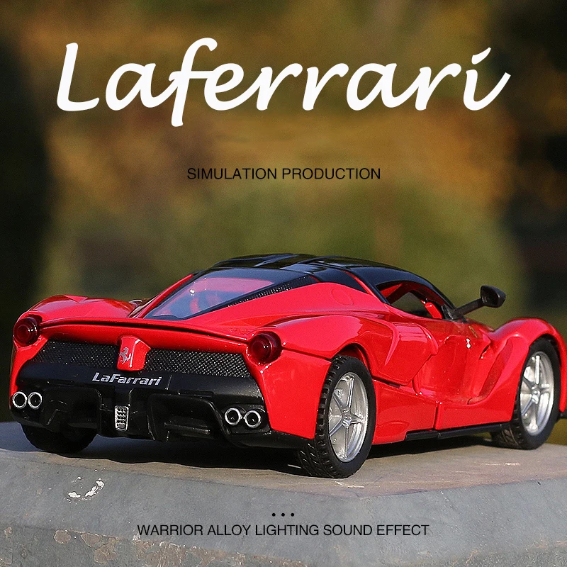 de juguete Ferrari Laferrari 1:32, vehículo aleación, troquelado y vehículos de juguete, modelo de coche a escala en miniatura, juguetes para niños|Juguete fundido presión y vehículos de juguete| -