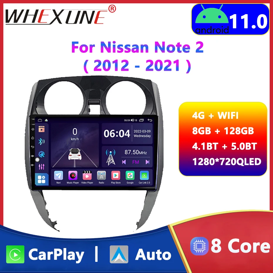 For Nissan Note 2 E12 20122021 4g Android 11 Car Radio 2 Din Stereo