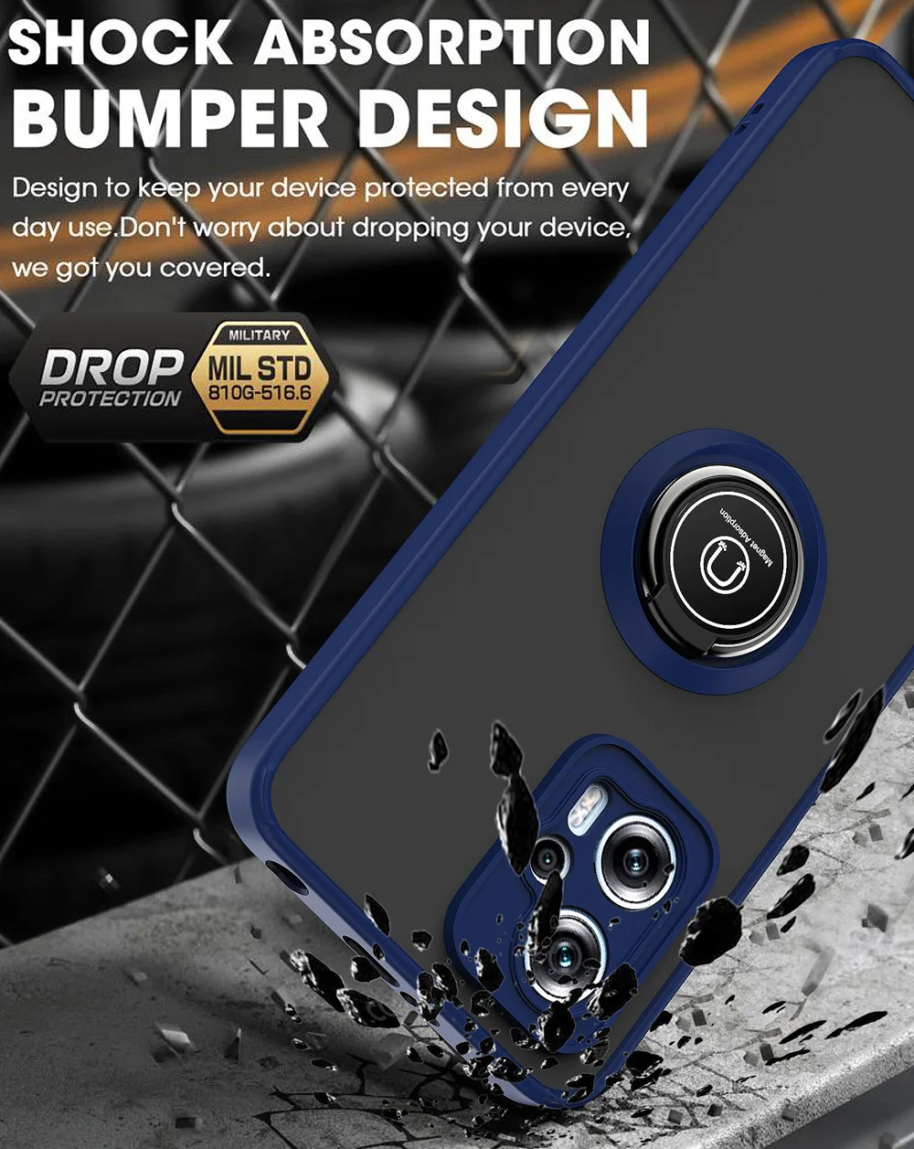 Custodia opaca alla moda KEYSION per Xiaomi POCO X4 GT X4 Pro 5G X3 NFC Custodia trasparente antiurto per telefono ad anello per Redmi Note_voghion.com