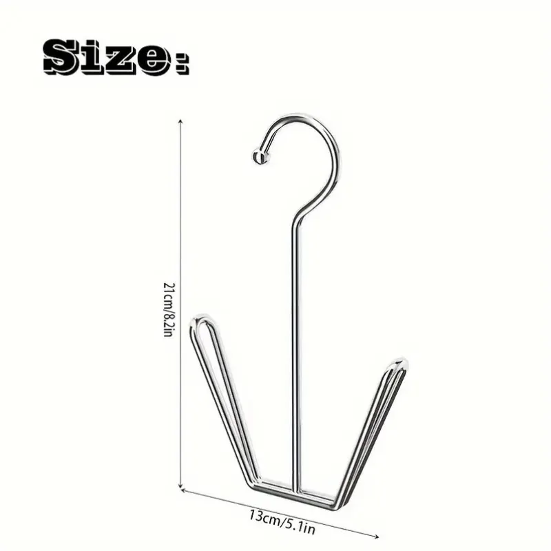 Shoe Rack Clothes Rack 1/3/5Pcs Durable Stainless Steel Shoe Rack Hanger Space-Saving Metal Storage Hook for Coats Hats Slippers Indoor
