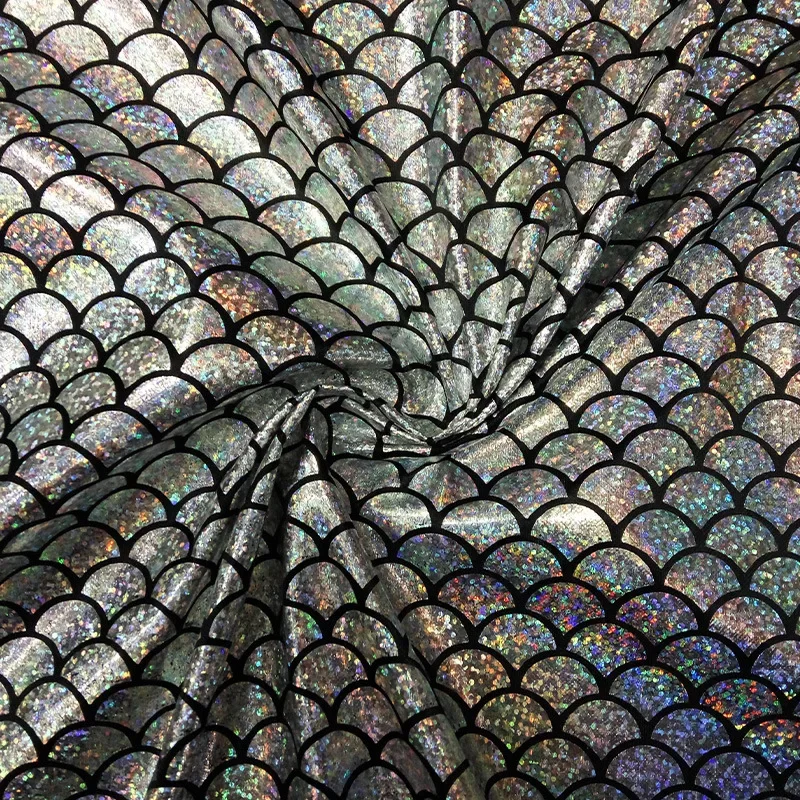 Laser Goldening Knitted Fabric with Fish Scale Pattern for Performance Decorative Clothing And Accessories from Mainland China