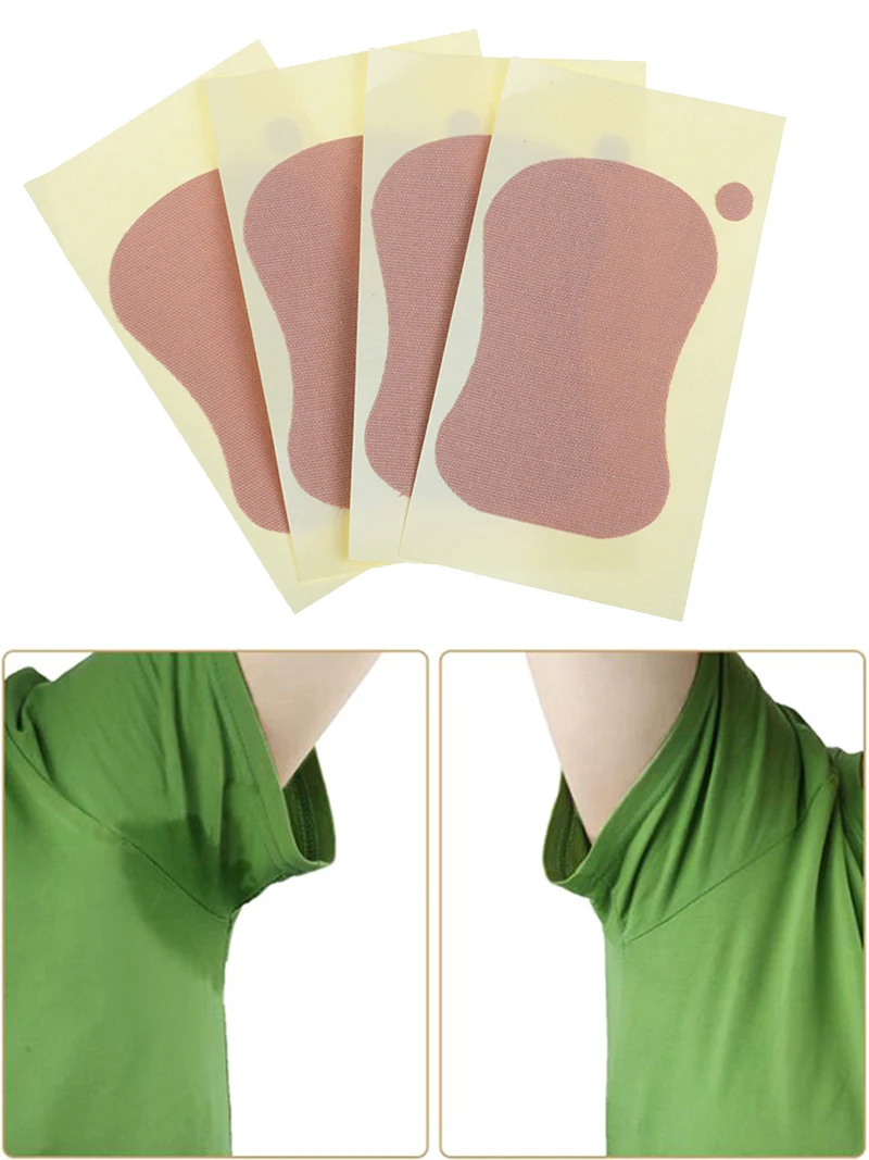 

Underarm Sweat Pad 4Pcs Disposable Absorbent Sweat Armpits Perspiration Pad Self-adhesive For Men Women Reduce Armpit Foot Sweat