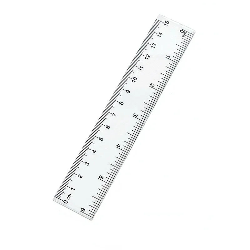 15cm 20cm 30cm Straight Plastic Ruler Drawing Tool Desk Accessories Student Stationery School Office Supplies
