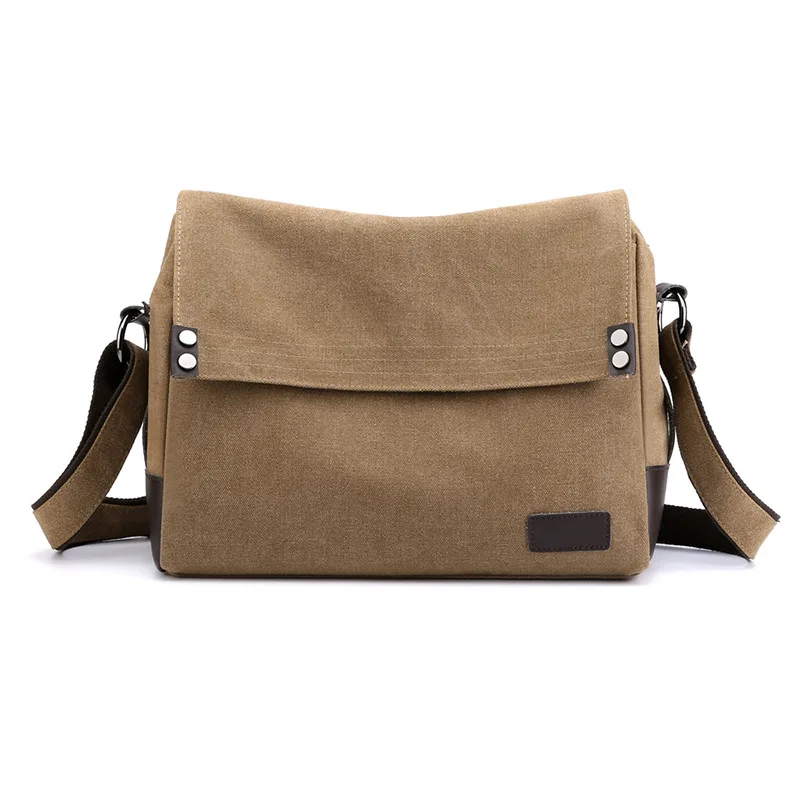 

Fashion Trend Leisure Single Shoulder Bag Multi Function Light Men's New Canvas Large Capacity Messenger