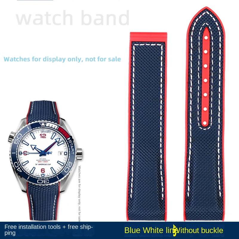 Premium Nylon Waterproof Strap in Orange - 20mm, 21mm, 22mm Sizes
