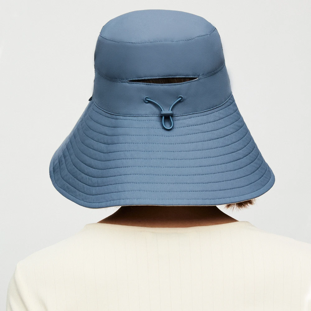 OhSunny Women Bucket Hat Large Brim Sun Hat Anti-UV UPF50+ Adjustable Bucket Cap Double-sided Wearable Waterproof Visor Hat 2