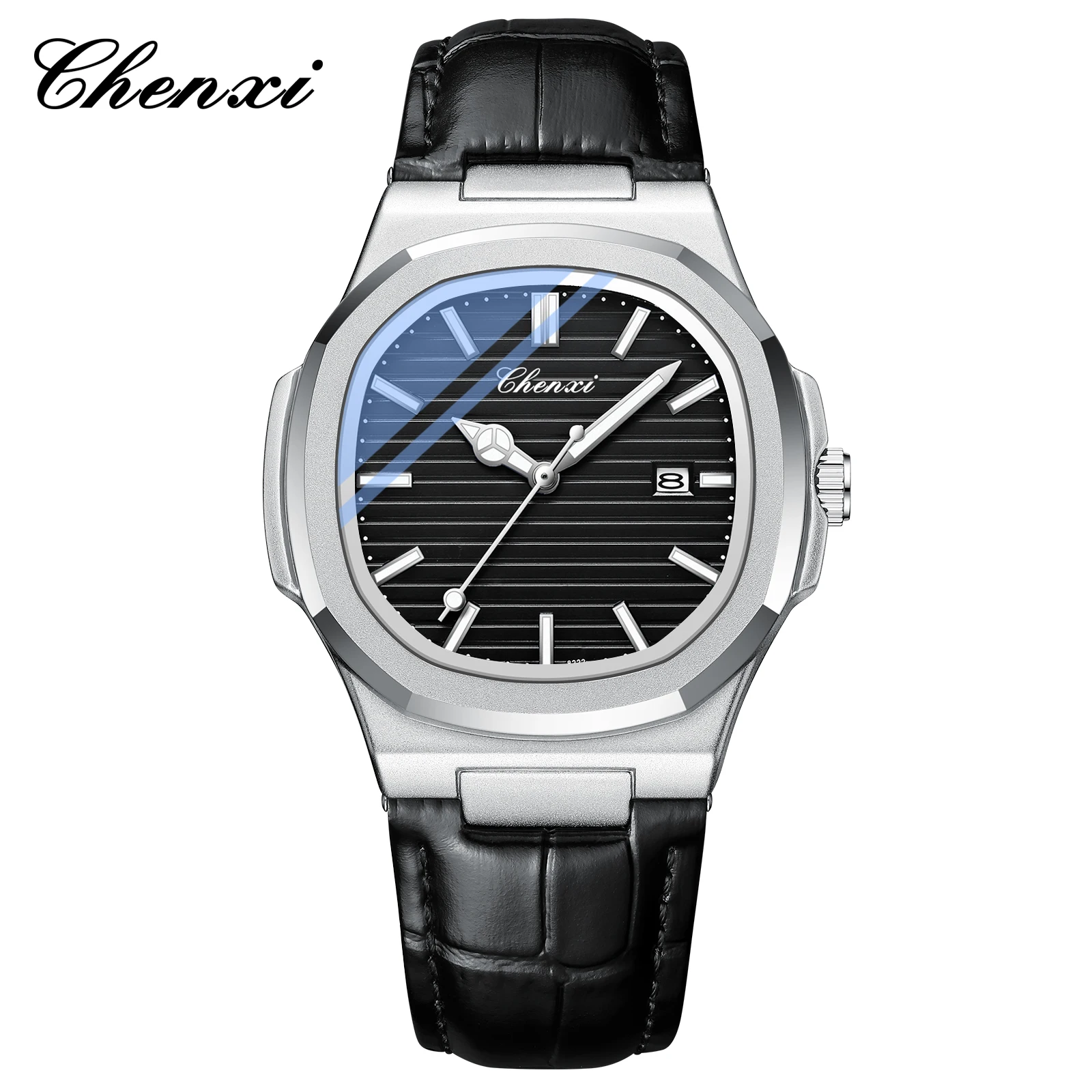 

CHENXI 8222 Top Brand Popular design Mens Date Sport Watches Luxury Waterproof Watch Quartz Wristwatches Relogio Masculino
