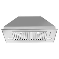 Tieasy 30 inch 600 CFM Built-in Cabinet Convertible Venting with LED Lights 3-Speed Fan Kitchen Range Hood USYS0675B 1