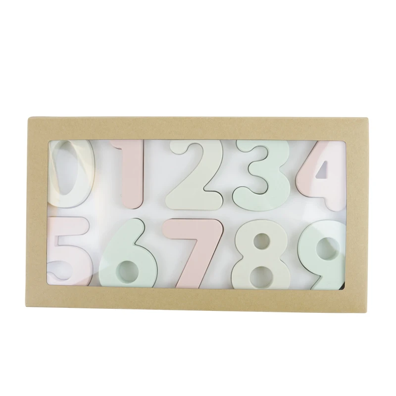 Silicone Baby Kid Toddlers Boys Number Learning Puzzles Board Toy Ideal of Educational Matching Game for 3 4 5 Years Old 2