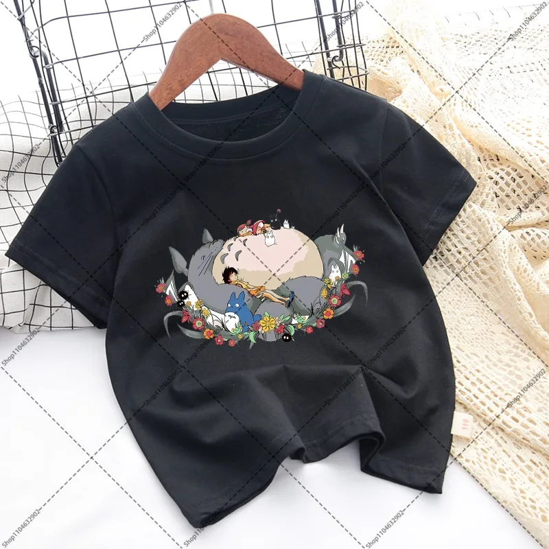 Totoro Cartoon Anime Unisex Short Sleeve T-shirt - Comfortable & Stylish Summer Top, Perfect Gift