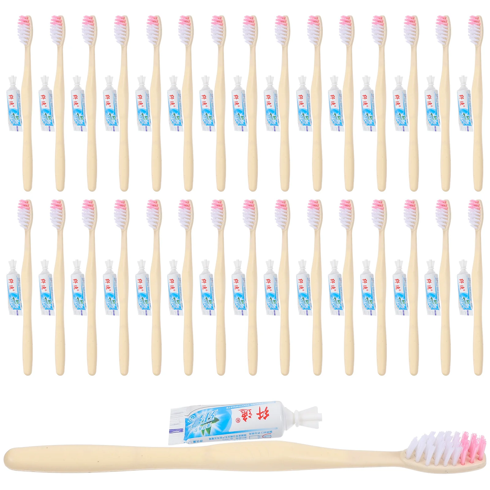 

100Pcs Toothbrushes with Toothpaste Individually Disposable Travel Toothbrush