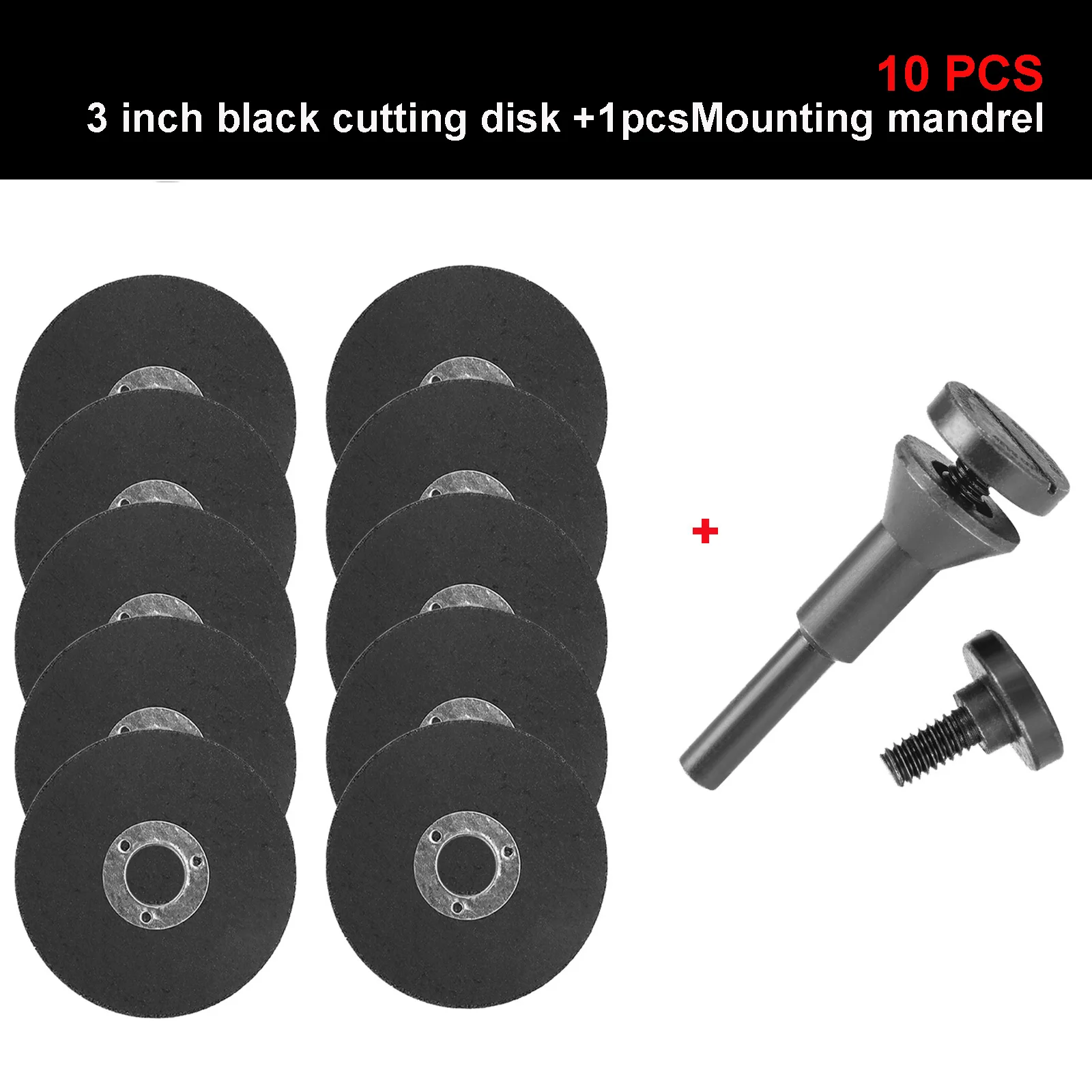 2 "3" Metalls ch neids cheibe 75mm Harz schleif scheibe für Winkels chl eifer Rotations sägeblatt wird mit Montage dorn geliefert – Detail 14
