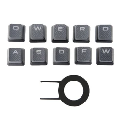 Customizable Anti - Slip RGB Keycap Set - 10PCS for Gaming Mechanical Keyboards (Gray)
