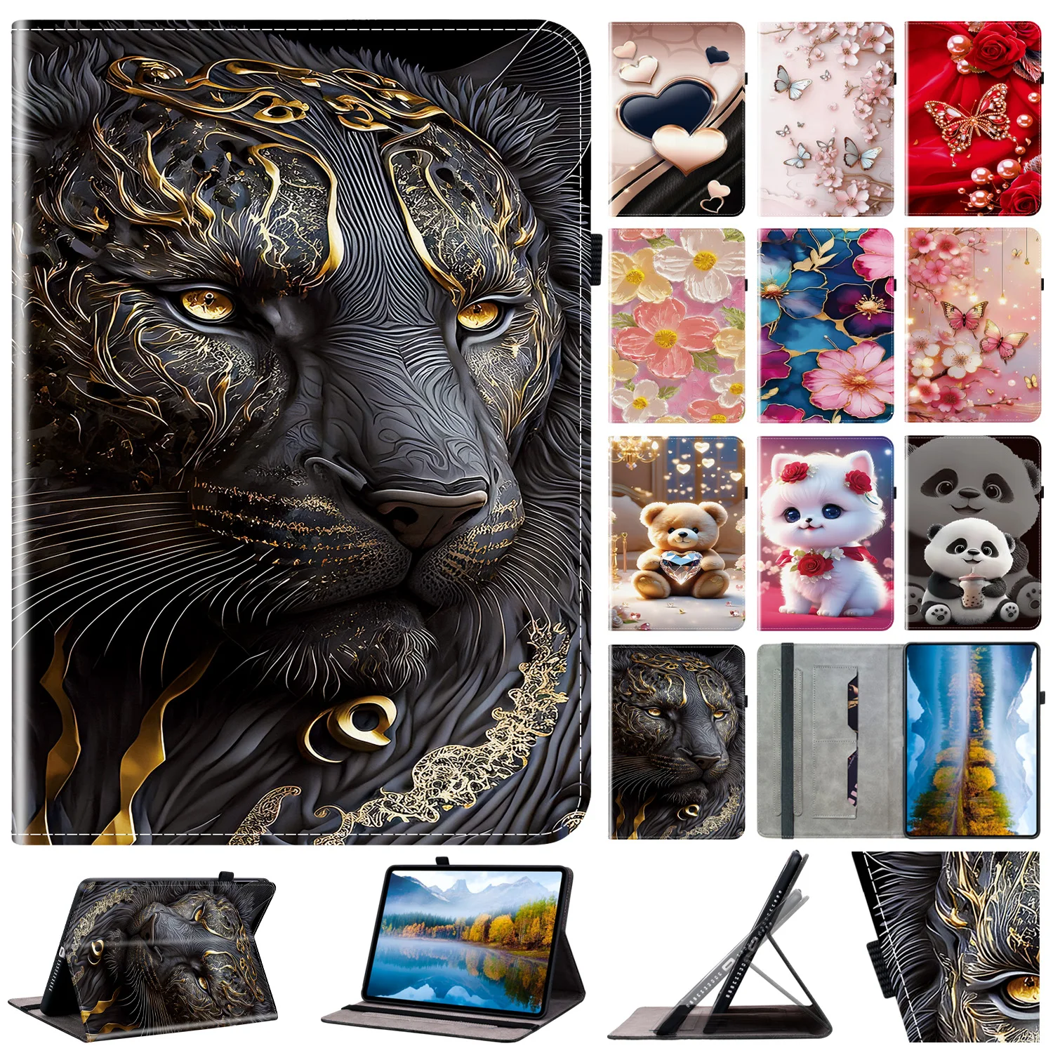 Premium Leather Tablet Cover, Enhanced Protection and Style