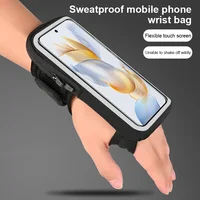 HAISSKY New Wrist Running Bags Men Women Universal Outdoor Sports Touch Screen Breathable Armband Bag Cycling Pouch For iPhone 1