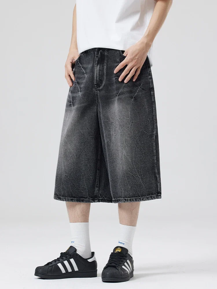 جديد الصيف المتضخم السراويل واسعة الرجال البرق متص...