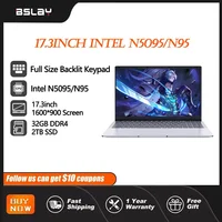 17.3 inch Intel N5095/N95 Office Laptop 32GB RAM 2TB SSD  Fingerprint Print DDR4 Window11 Backlit Keypad Portable Notebook PC 1