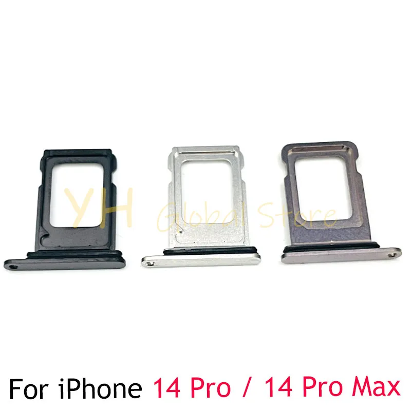 For iPhone 14 Pro Max Sim Card Slot Tray Holder Sim Card Reader Socket Repair Parts cltgxdd 2pcs brand new sim card socket tray slot module for nokia lumia 625 n625 sim card holder reader for for coolpad f2 8675