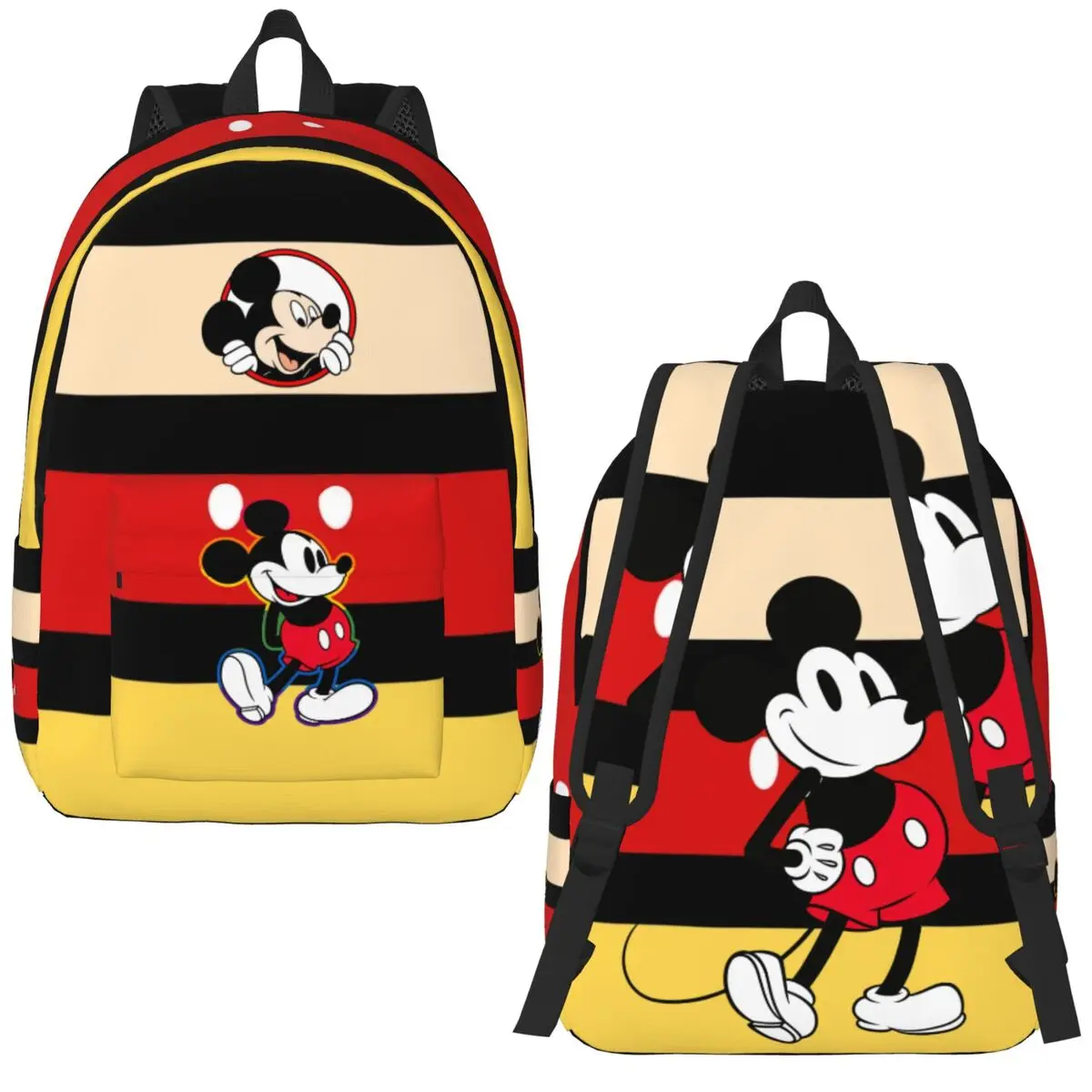 Magic Mickey Mouse Backpack for Boy Girl Kids Student School Bookbag Daypack Kindergarten Primary Bag Hiking