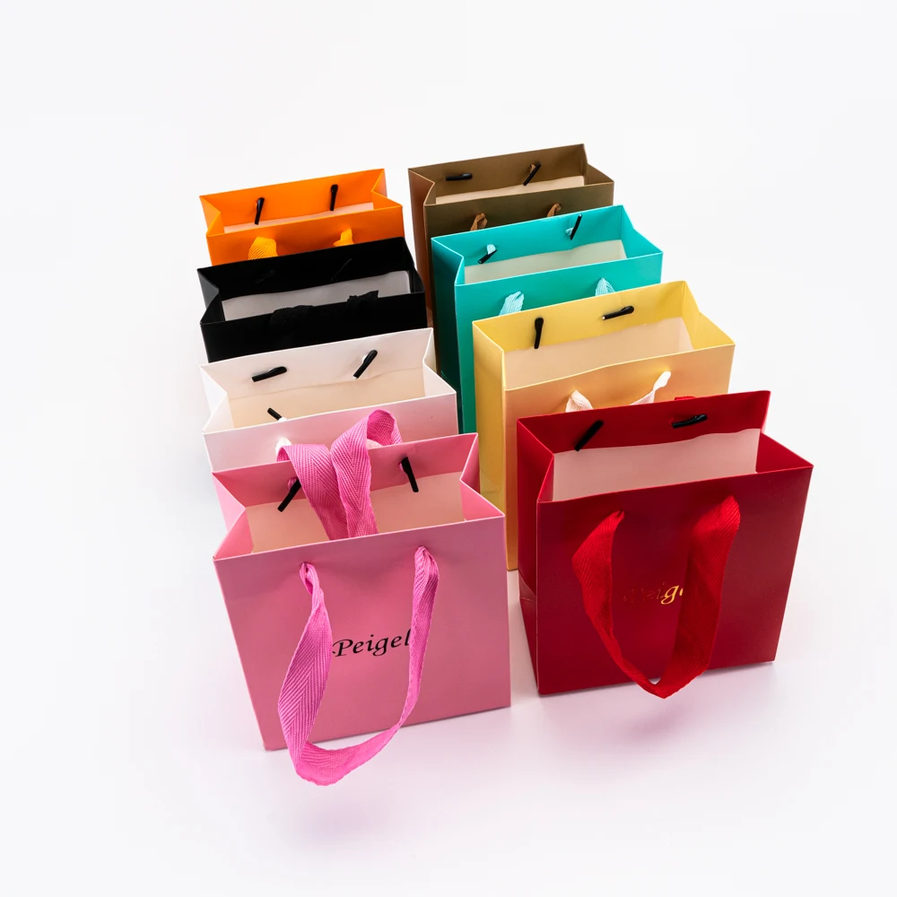 100pcs Party Favor Bags Custom Logo Kraft Paper Shopping Bags for Birthday Gift Jewelry Candy Treat Goodie Goody Grocery Package 19 S3d877c829aa747fcbfff2c7750ef94beE