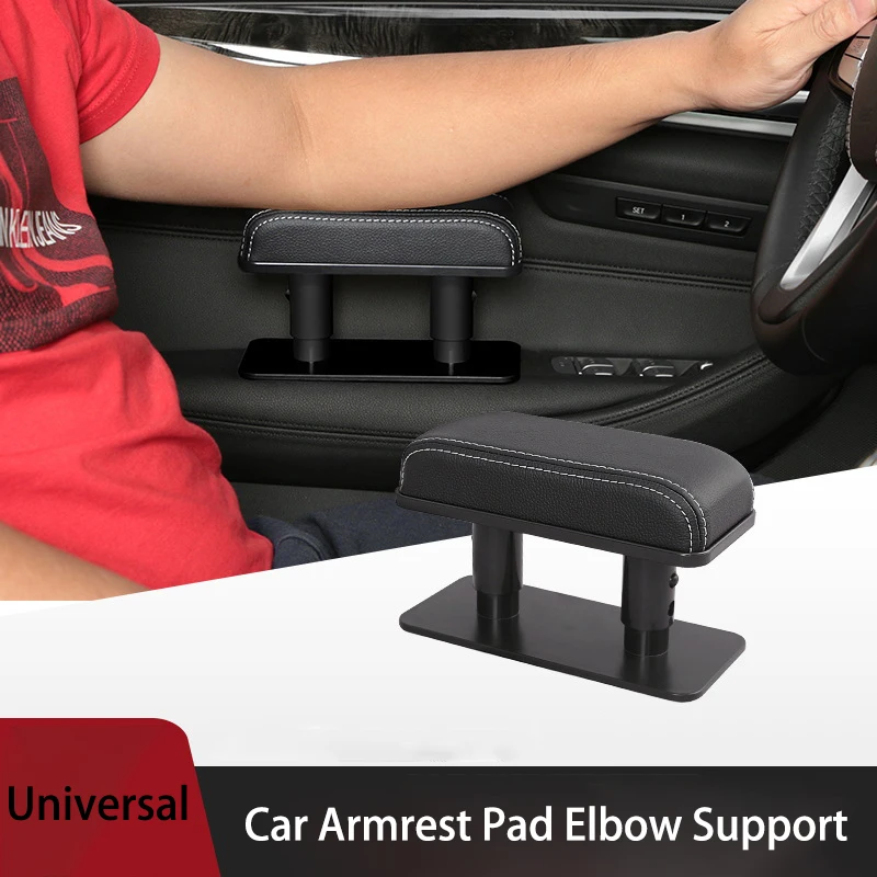 Integrated Pressurized Multifunctional Car Armrest Heightening Pad, Multifunctional Car Armrest Cushion Universal, With 2 Cup Holder, Phone Slot Tissue Box S