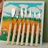 7Pcs/Set Stainless Steel Oil Painting Knives Artist Crafts Spatula Palette Knife Oil Painting Mixing Knife Scraper Art Tools 2