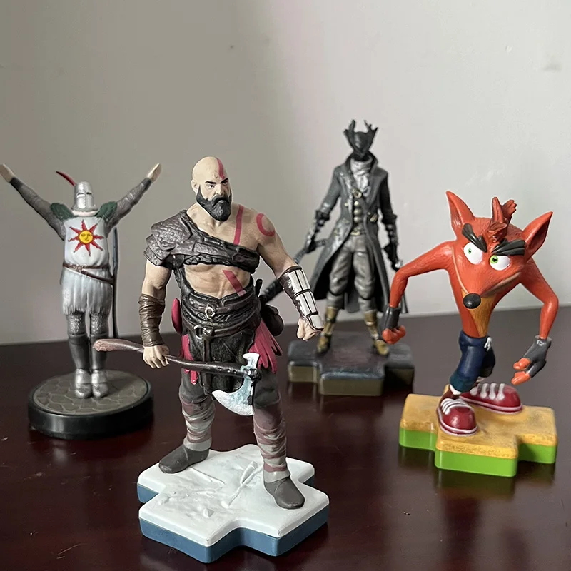Lot De 3 Figurines Totaku - Aloy (HZD) / Kratos (GoW) / Crash Bandicoot - Neuves