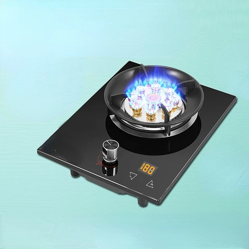 

Kitchen Cooktop Stove Embedded Gas Stove Household Single Stove Natural Gas Desktop Hot Stove Timed Liquefied Gas Cooker