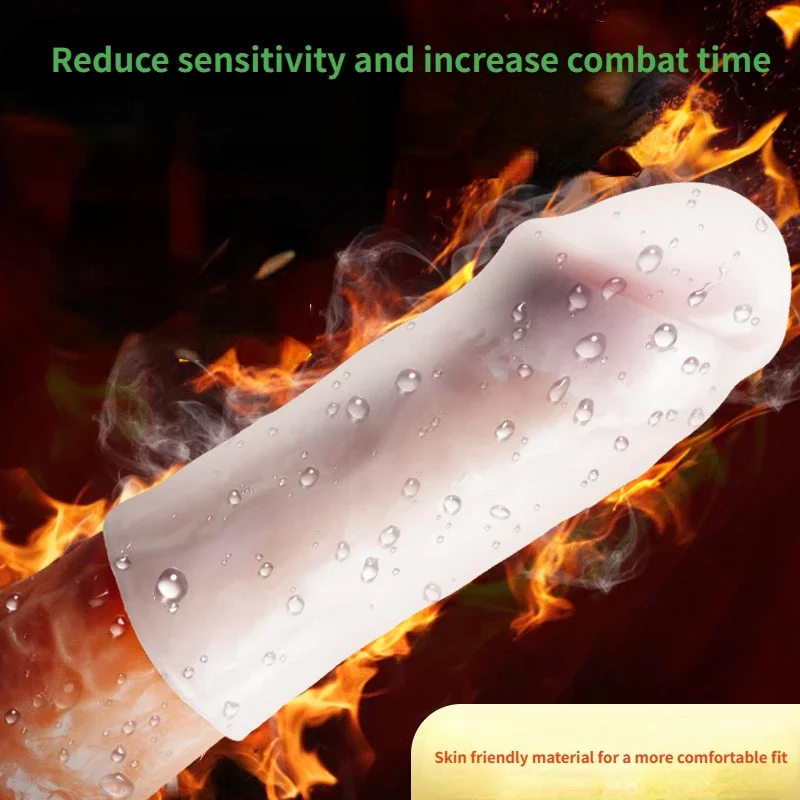 Silicone ghost exerciser mini penis sleeve penis enlargement sex toys for men masturbation pocket pussy