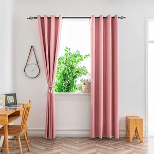 Cortina de satén suave para puerta de cocina, cortinas decorativas para el  hogar, color puro, 23 colores - AliExpress