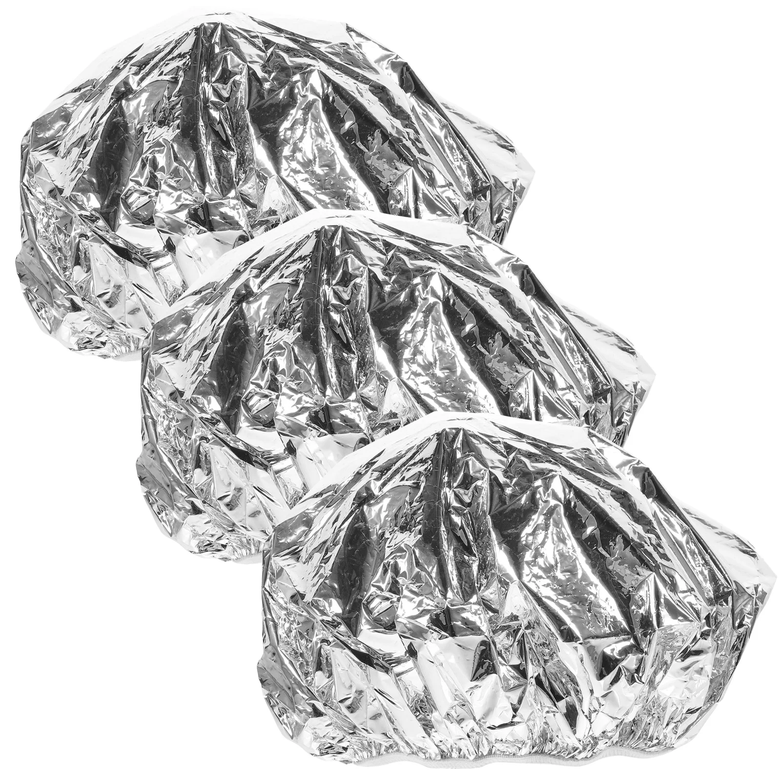 3 Pcs Tin Foil Hair Mask Cap Treatment Dye Caps Conditioning Hat Disposable Assorted Color Salon Use Baking for 5